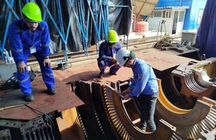 Termoeléctrica de Cienfuegos: Avanzan labores para recuperar la unidad 4
