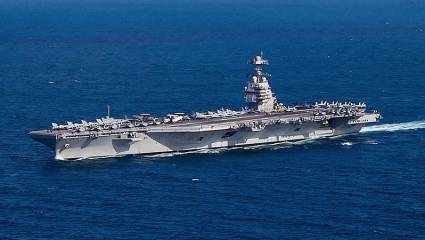 El portaviones USS Gerald R. Ford lleva una tripulación de casi 4.600 personas, incluyendo su ala aérea.