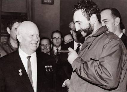 Fidel y Nikita Jruschov