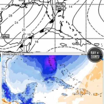 Nuevo frente frío llegará a Cuba este lunes