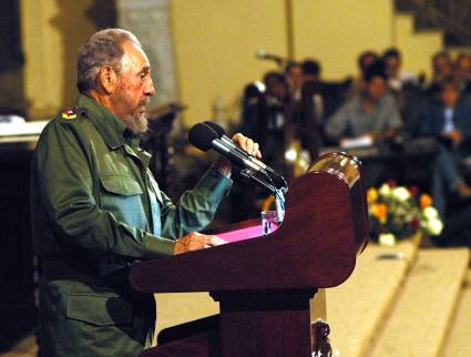El líder de la Revolución Cubana, Fidel Castro Ruz