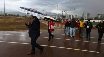 Una tormenta repentina impidió realizar inauguración de los  juegos.