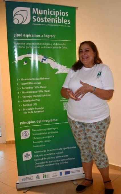 Doctora en Ciencias Ana María del Risco Rodríguez forma capacidades en el programa Municipios Sostenibles