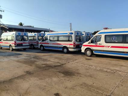 Nuevas ambulancias para el sistema de salud cubano