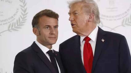 Donald Trump y Emmanuel Macron