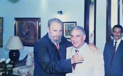 Leonel Nodal con Fidel Castro
