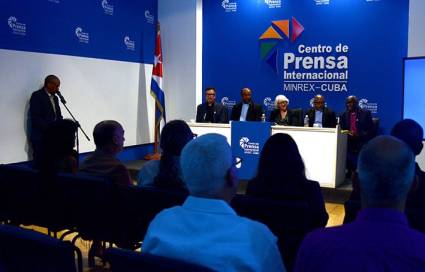 Conferencia de prensa de líderes ecuménicos de visita en Cuba