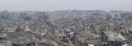 Devastación en la Franja de Gaza