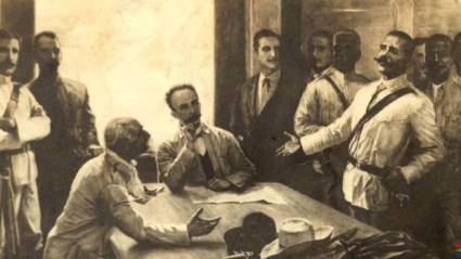 Reunión en el ingenio La Mejorana