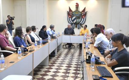 Visita de Miguel Díaz-Canel a la Universidad de La Habana