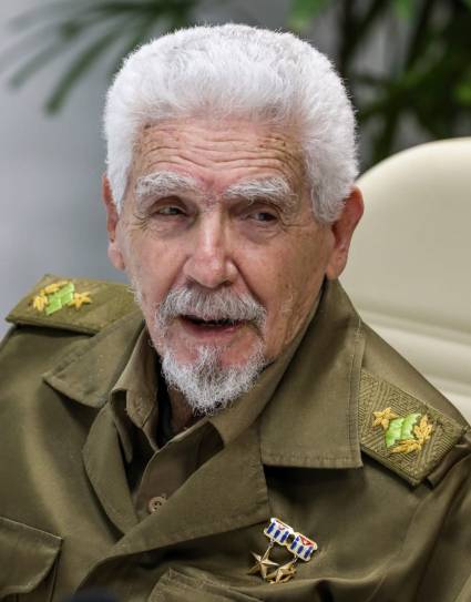 Comandante de la Revolución Ramiro Valdés Menéndez.