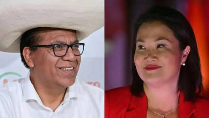 Roberto Sánchez y Keiko Fujimori