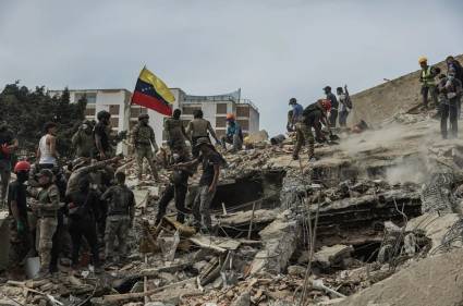 Rescatistas de 30 países se encuentran en Venezuela para apoyar búsqueda de sobrevivientes