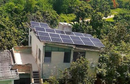 Donativo de paneles solares