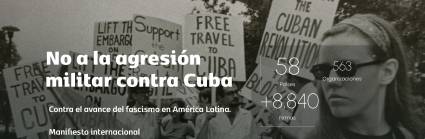 Un manifiesto y la firma de intelectuales y artistas del mundo a favor de Cuba
