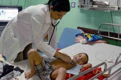 En la institución hospitalaria se atienden niños de todo el país.