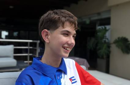 Andy es el más joven de la delegación cubana que competirá en los VI Juegos Panamericanos de la Juventud Sorda.
