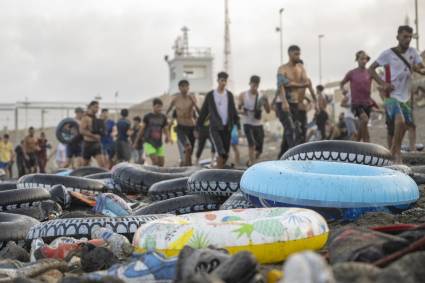 Crisis migratoria en Ceuta, España