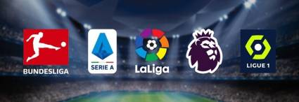 Cinco grandes ligas del fútbol europeo