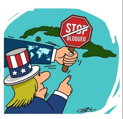 Cese el bloqueo contra Cuba