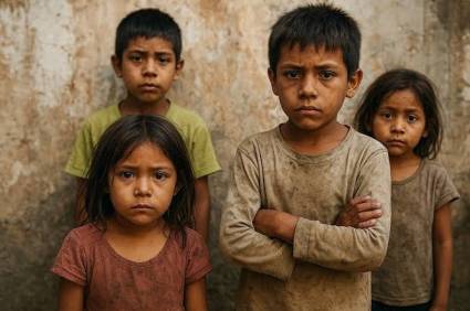 Pobreza multidimensional golpea a millones de niños