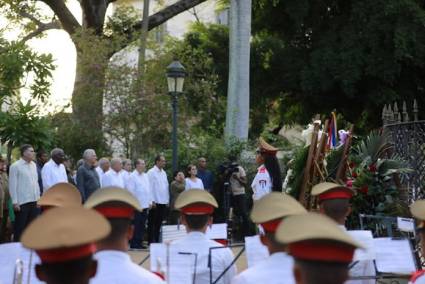 Acto por el aniversario 158 del inicio de la Guerra de los diez años.