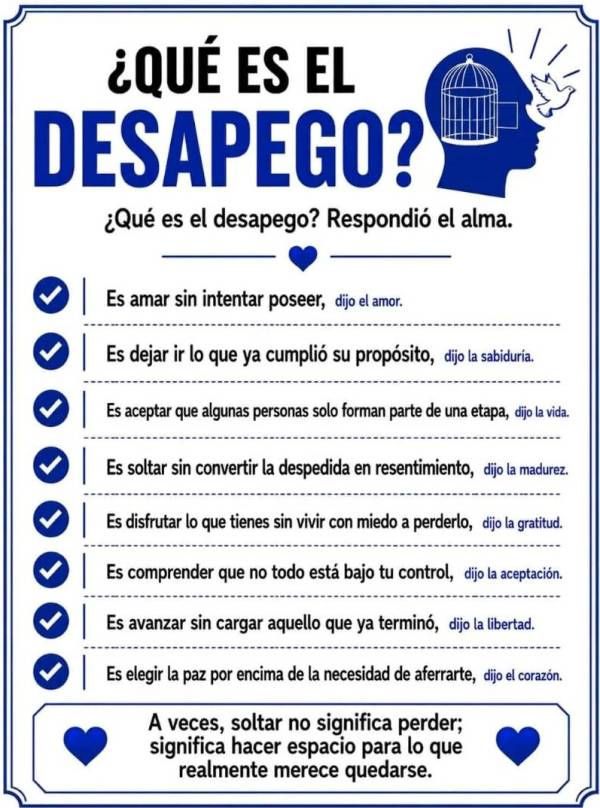 ¿Qué es el desapego?